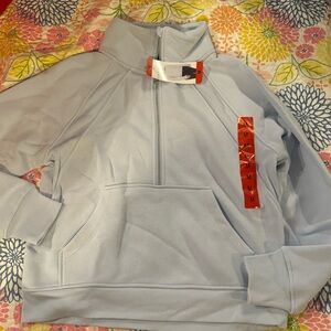 NWT medium half zip jacket light blue danskin
